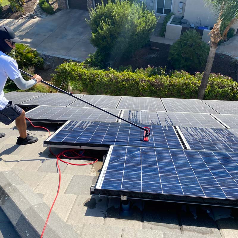 residential solar panel cleaning encinitas